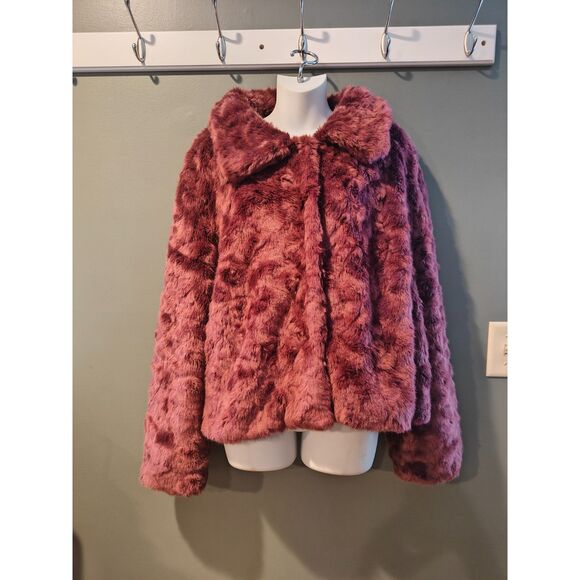princess highway Tessa Faux Fur Jacket au 20 - Picture 3 of 4